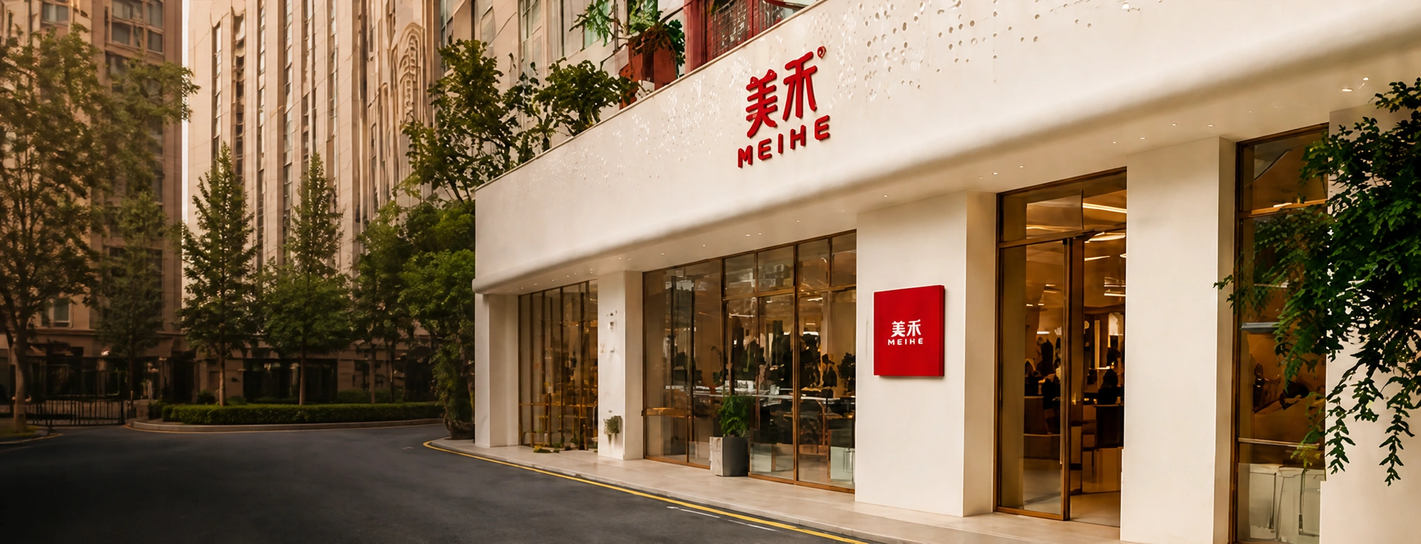 美禾假发广州线下旗舰店外景