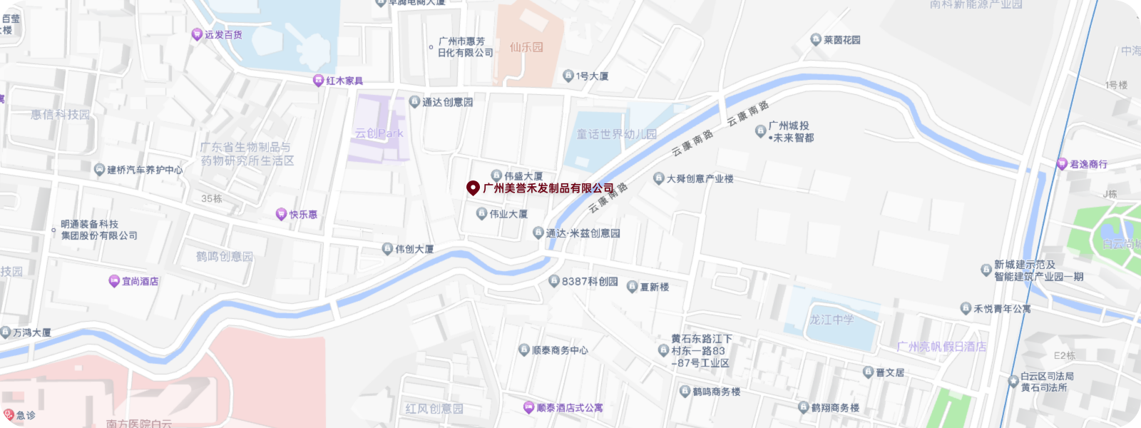 美禾假发旗舰店地图位置